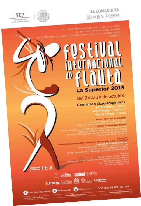 International Festival of Flutes Poster