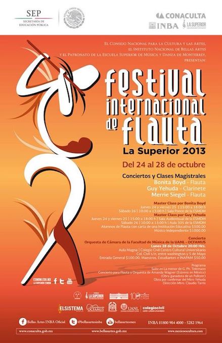 Poster of Festival Internacional de flauta 2013