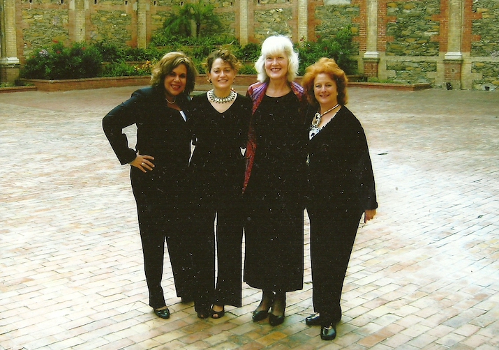 Merrie with friends in Mexico